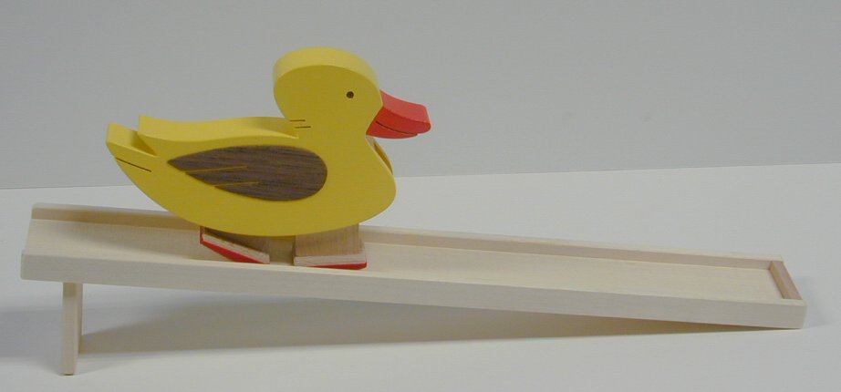 Pato que baja la rampa